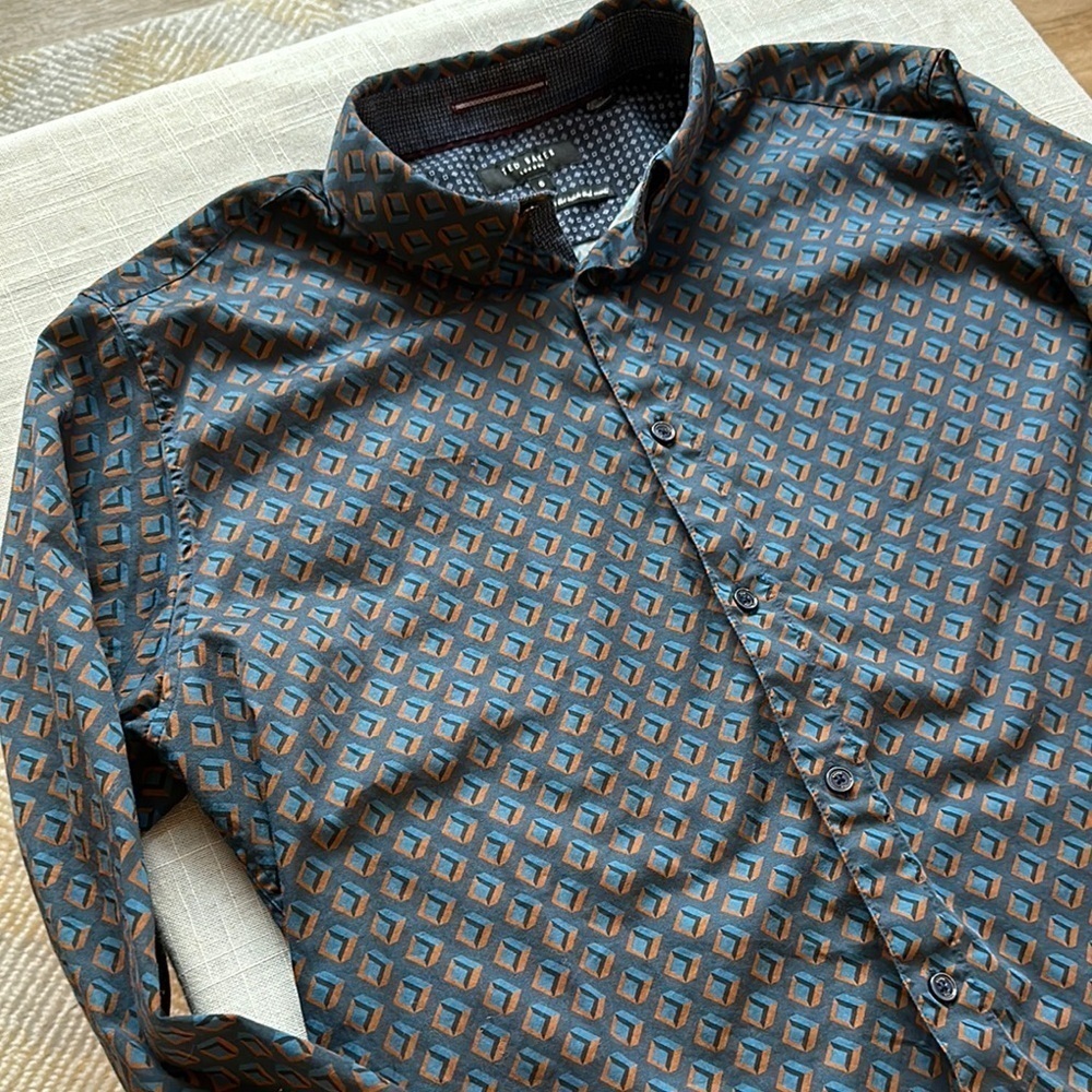 Ted Baker Geometric Pattern Shirt